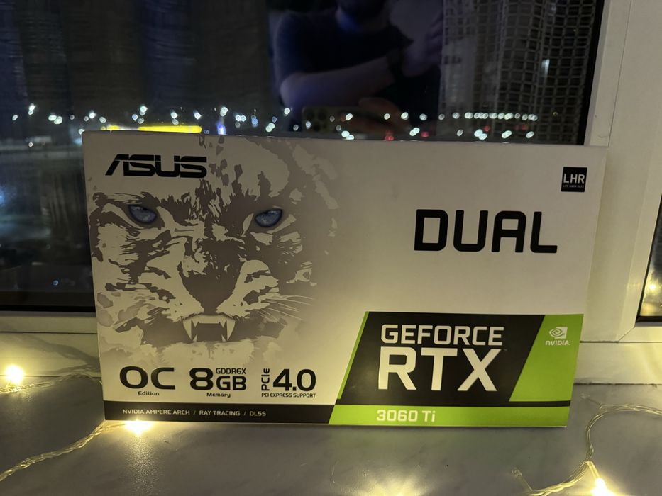 ASUS GeForce RTX 3060 Ti Dual OC 8GB GDDR6X, гарантия