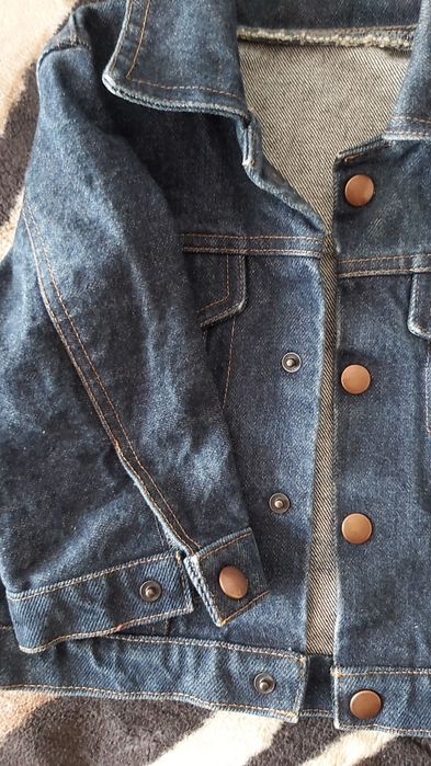 Джинсовый пиджак рукав 3/4