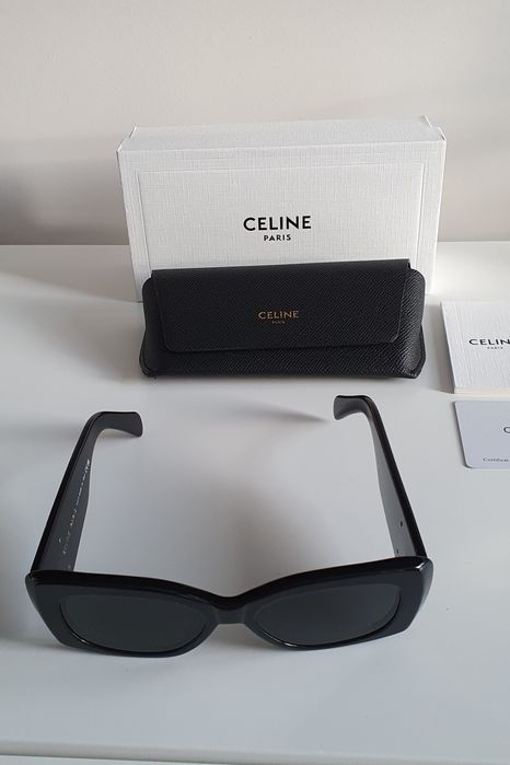Okulary przeciwsłoneczne czarne Celine nowe