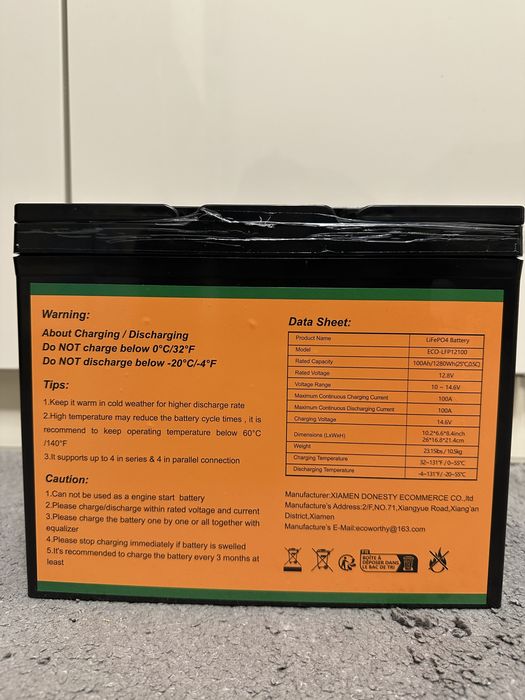 Опт Аккумулятор 12V 100Ah, 24V 100Ah LiFePO4 литий железо фосфатный