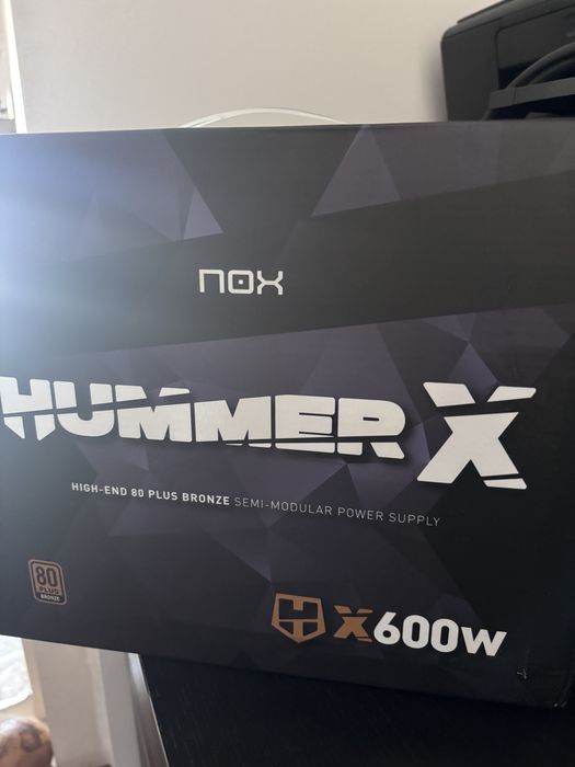 Fonte de alimentação Nox Hummer 600w 80 Plus Bronze