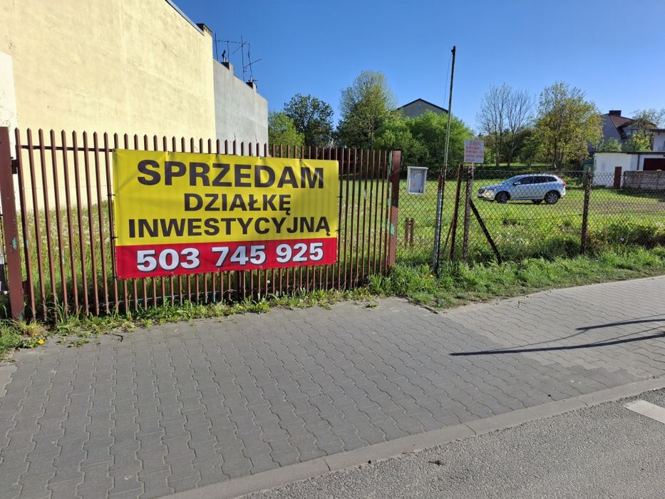 Sprzedam działkę Inwestycyjną Centrum Piotrków Trybunalski