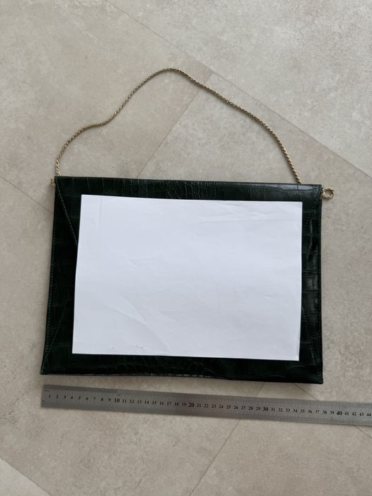 Зелена сумка папка з тисненням крокодил Mohito