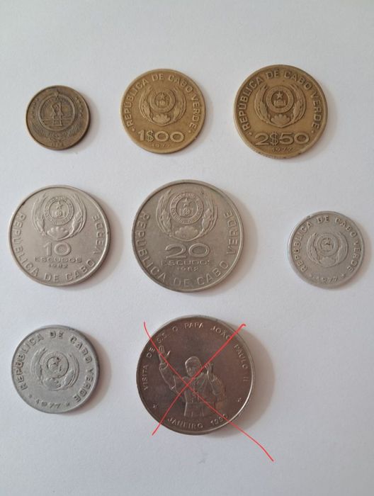 Pack de moedas de cabo verde