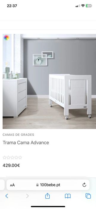 Berço em cor branca