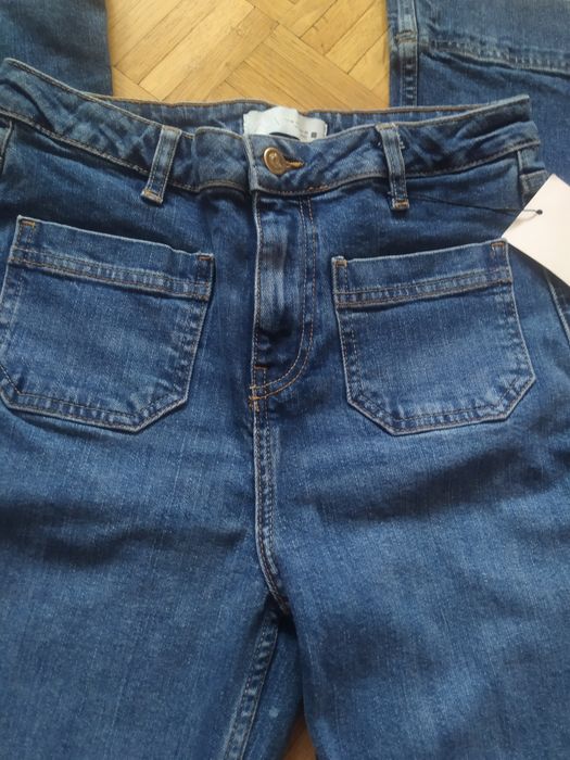 Zara spodnie dzwony 36 nowe