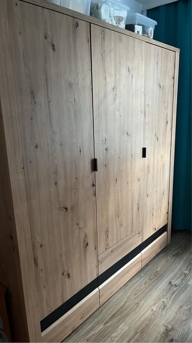 Szafa Ostia 180 cm z szufladami dąb