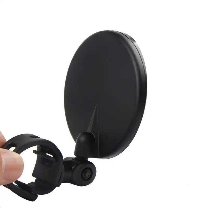 Espelho redondo enduro abraçadeira borracha