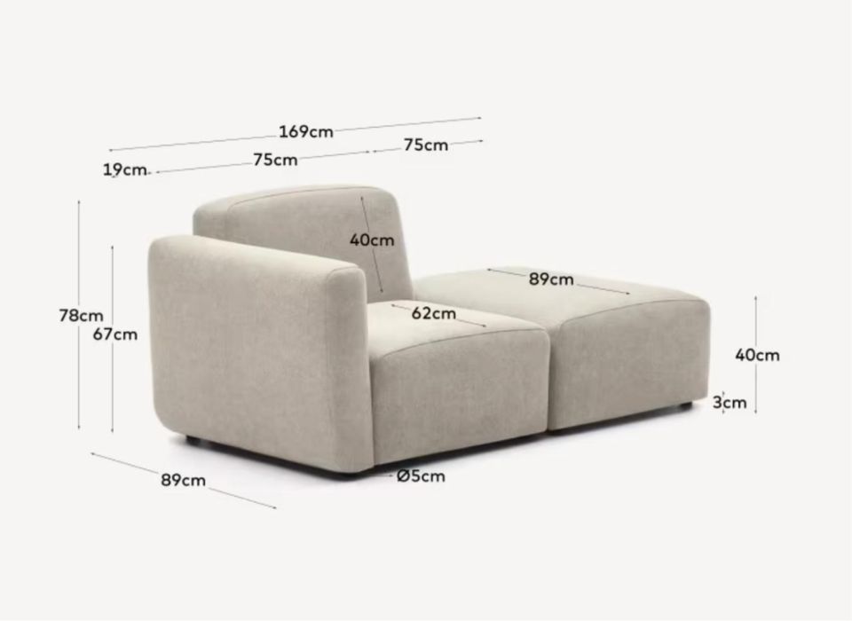 Sofá Neom kave Home (novo)