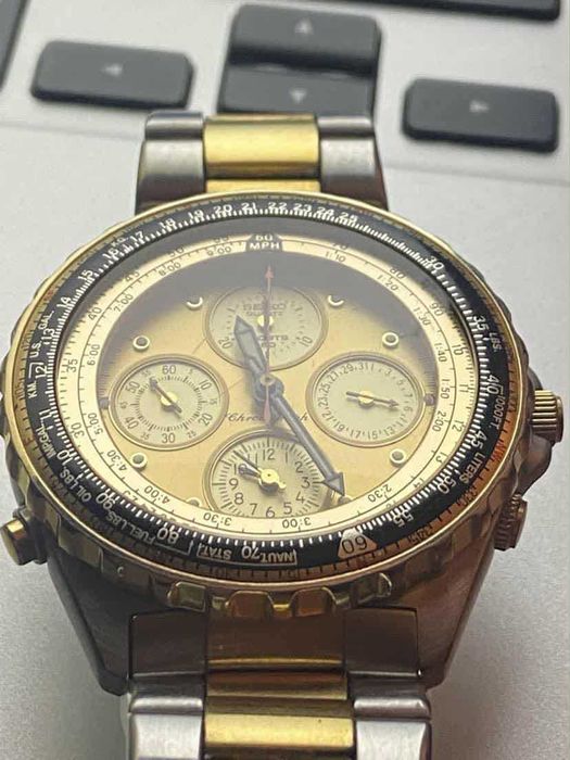 Zegarek Seiko 7T34-6A00 Chronographe Seiko Flightmaster .