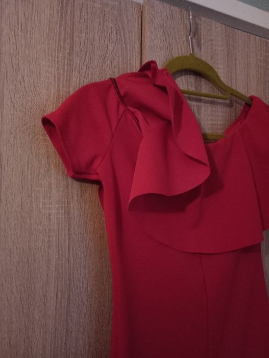 Fasardi (Evita) czerwona sukienka typu hiszpanka rozmiar XS