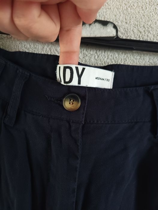 Spodnie damskie z szeroką nogawką L XL 32