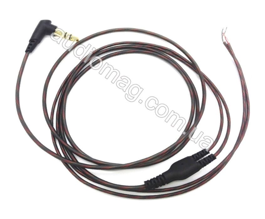 Провод для наушников в силиконовой оболочке угловой штекер кабель