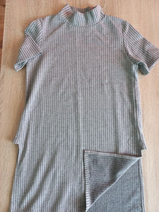 r.M ZARA sukienka asymetryczna w paski