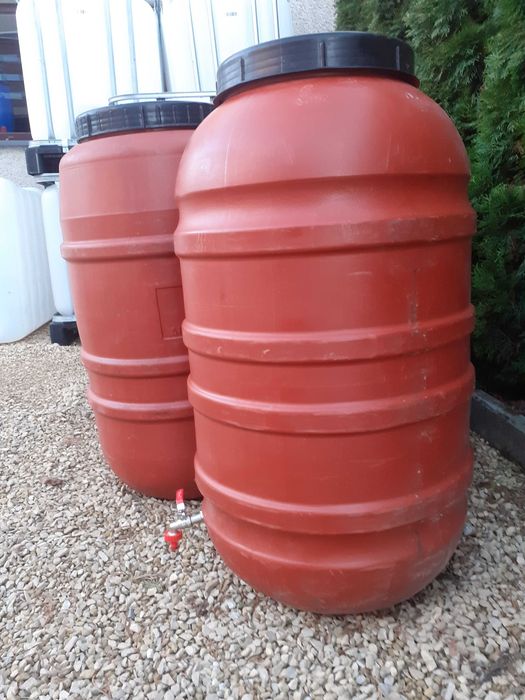 Beczka plastikowa 220- 250l Spożywka zawor czerpalny