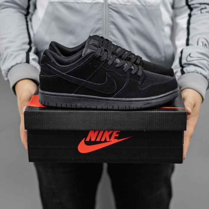 Кросівки Nike SB Dunk low Total Black premium | Кроссовки Найк чоловічі жіночі