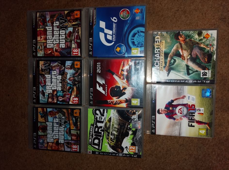 Conjunto de 8 jogos PlayStation 3