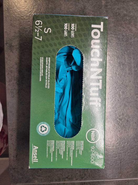 Rękawiczki lateksowe touch n tuff grube wytrzymałe