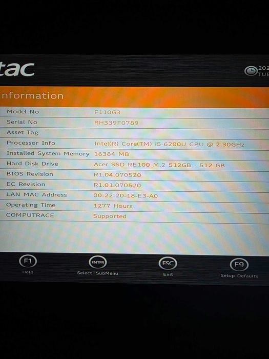 ТОП! Як новий Захищений планшет Getac F110 G3 i5-6200U GPS LAN 3G