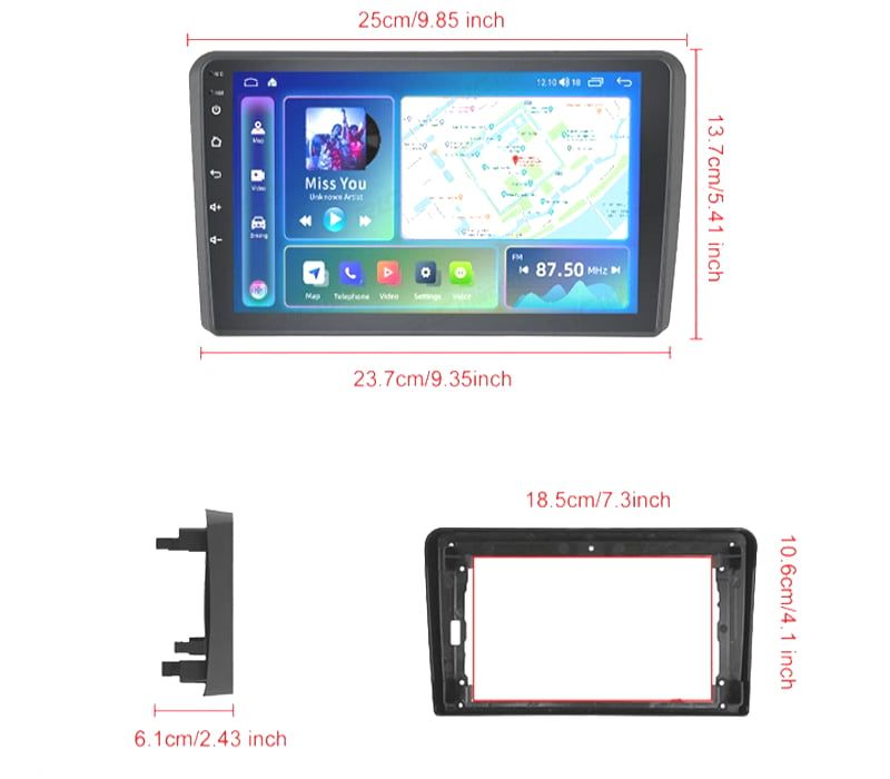 RÁDIO GPS ANDROID 13 AUDI A3 03-13