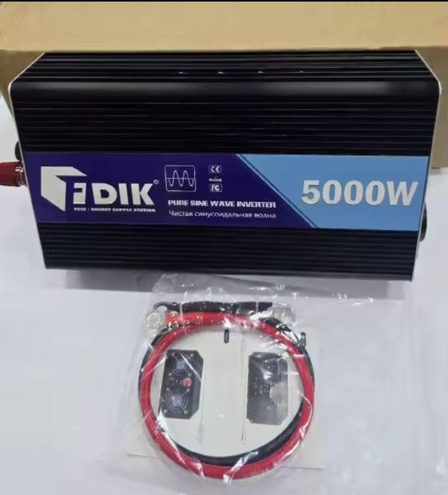 Inversor 5000w Onda Pura 24v ou 12v para 220v Novo