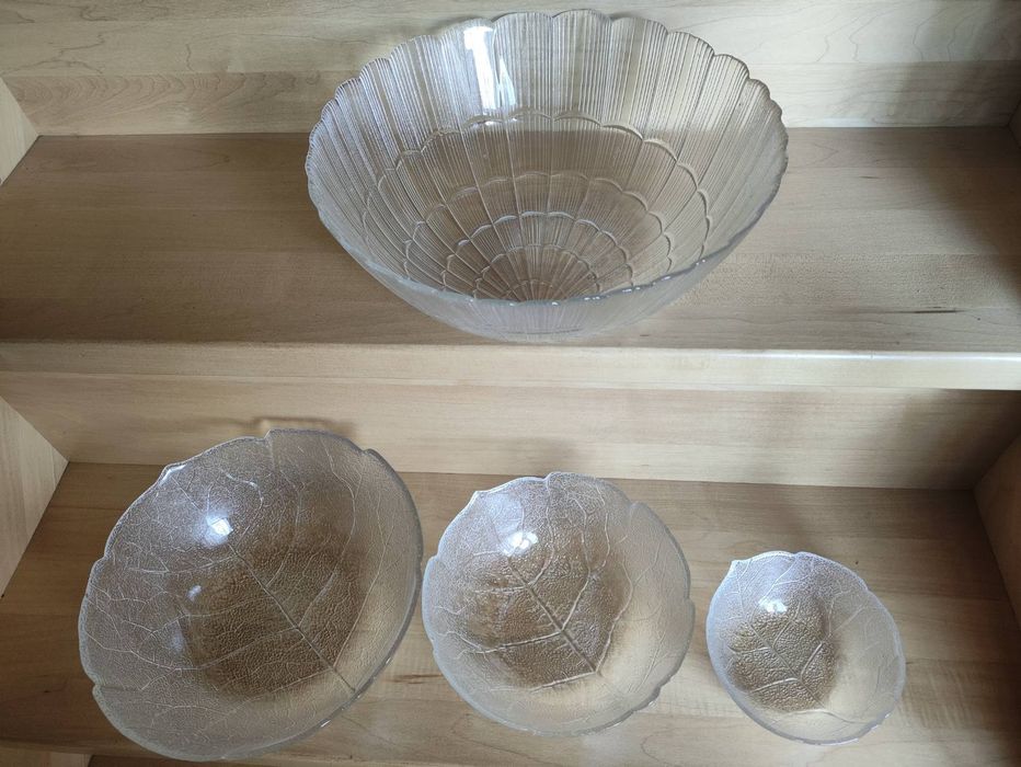 Набір салатників 3шт Luminarc. Склянна миска "Спіраль"