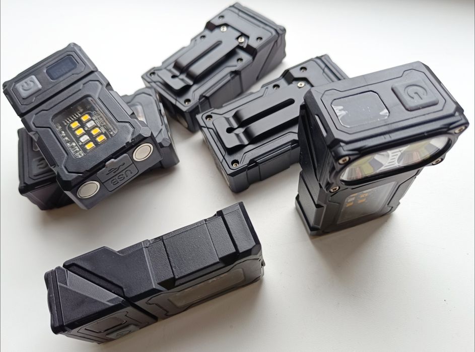 Фонарь тактический повербанк с поворотной головой