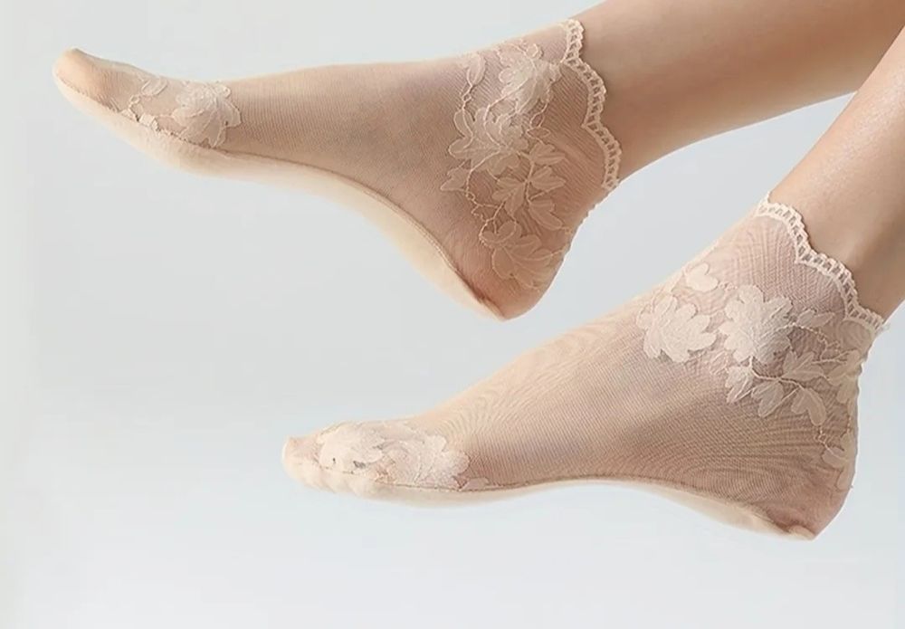 Koronkowe skarpetki 36/37 - 5 par