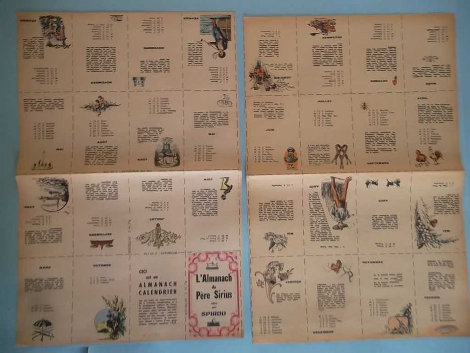 Raros BRINDES das Revistas SPIROU em francês (anos 60/70)