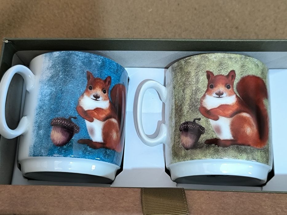 Canecas da coleção "Bosque" da Loja do Gato Preto,
