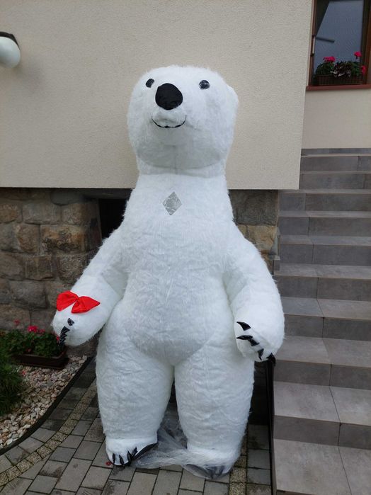 Kostium misia (DUŻY 2,5m) - dmuchany - NOWY