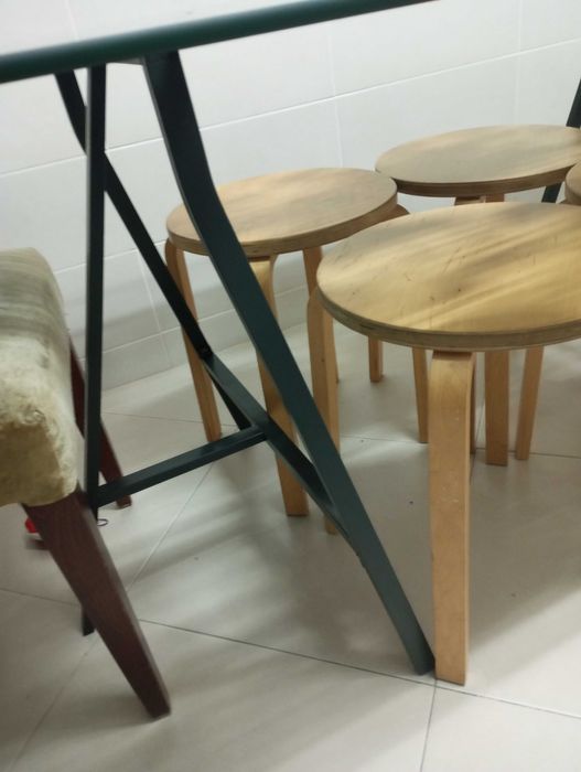 Mesa cozinha tampo vidro