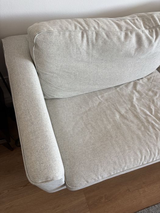 Sofa IKEA Parup 3 Lugares Bege Capa Nova