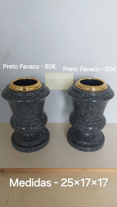 Artigos Fúnebres - Vasos em Mármore e Granito para Campas
