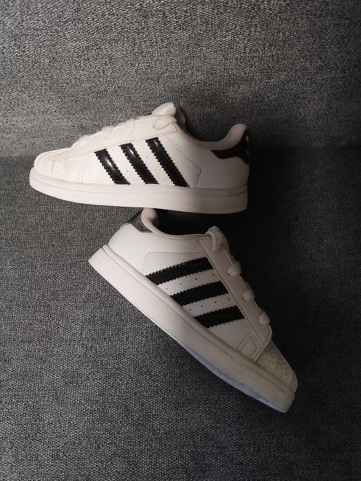 adidas gazelle silver green womens adidas Superstar LED Lights Shoes Kids - Kids - Cloud White / Semi Flash Blue