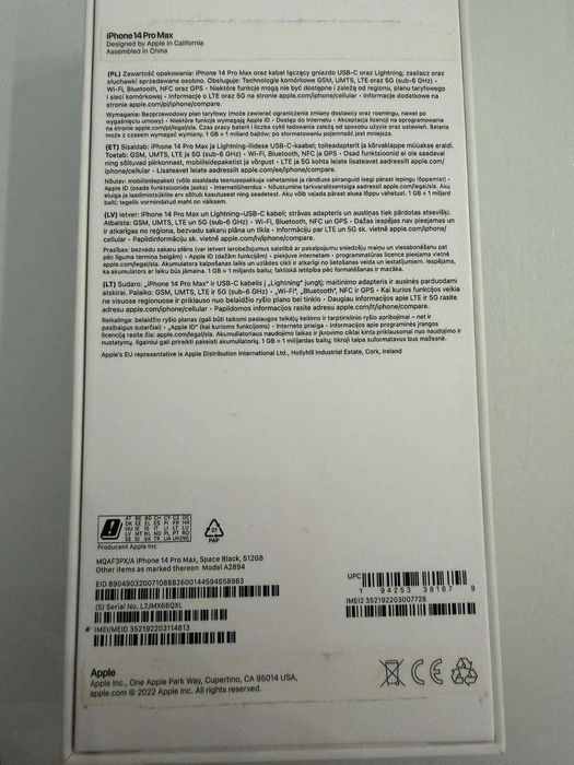  Iphone 14 Pro Max Space Black 512gb jak nowy OKAZJA