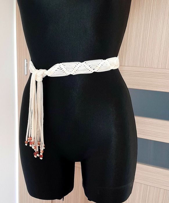 115cm Pasek pas damski do sukienki bluzki sznurek