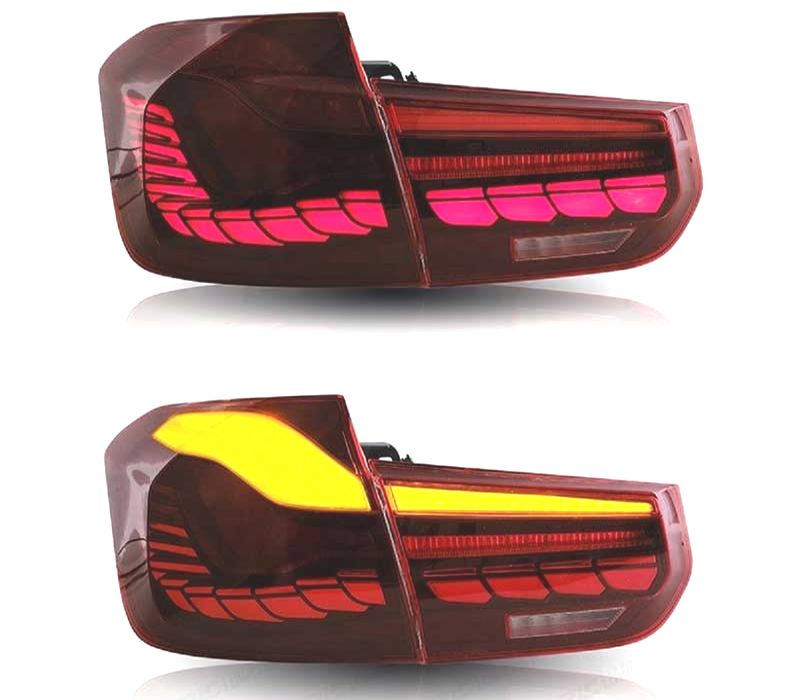 FAROLINS BMW F30 FULL LED LIGHT BAR OLED VERMELHO