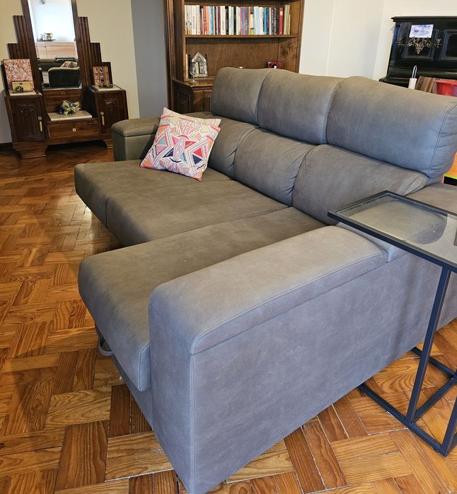 Sofá NOVO com Arrumos+  Chaise Longue ESQ.