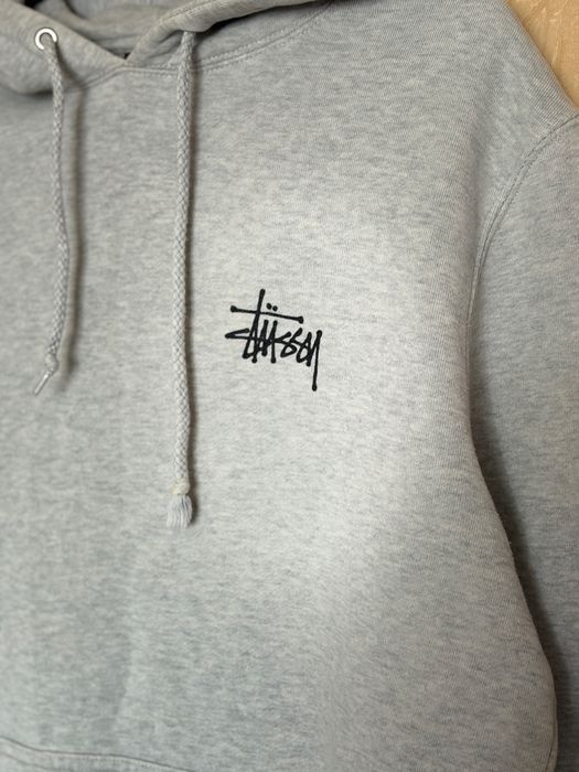 Чоловіче худі Stussy Basic Logo Grey (Оригінал, розмір S)