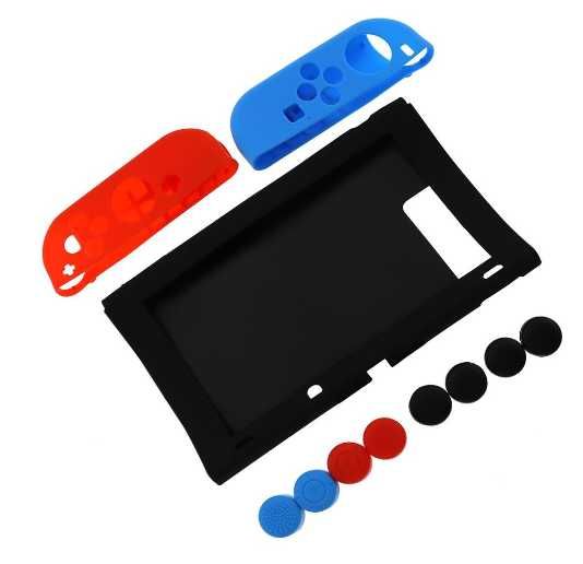 Etui Pokrowiec na Nintendo Switch i kontrolery sylikonowe