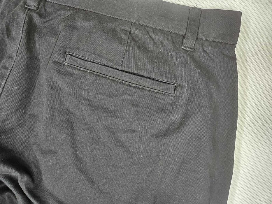 NEXT slim fit czarne spodnie materiałowe chino W40L32 102cm