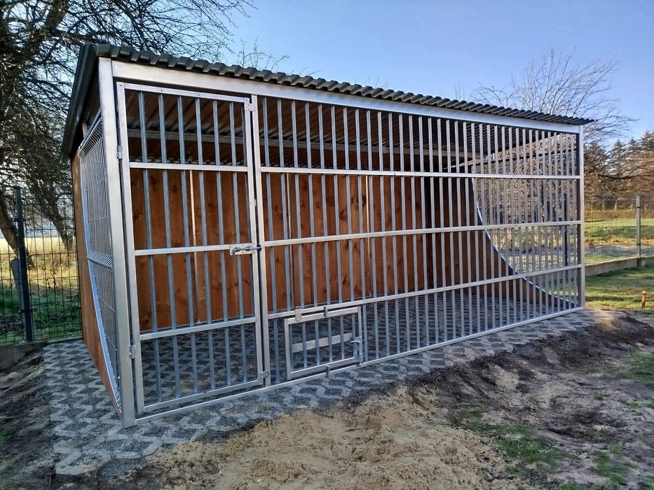 Kojec klatka dla psa "ŁEZKA" ocynkowany wysoka jakość b.mocny 4x2