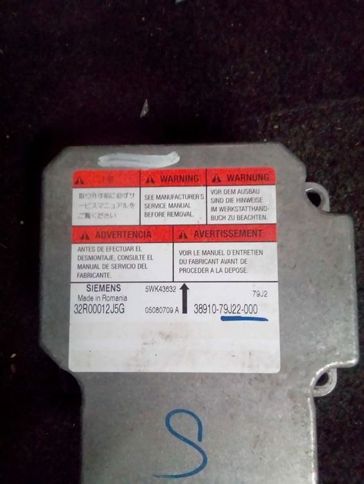 Centralina De Airbags Suzuki Sx4 (Ey, Gy)