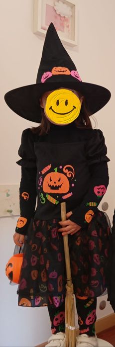 Disfarce bruxa menina