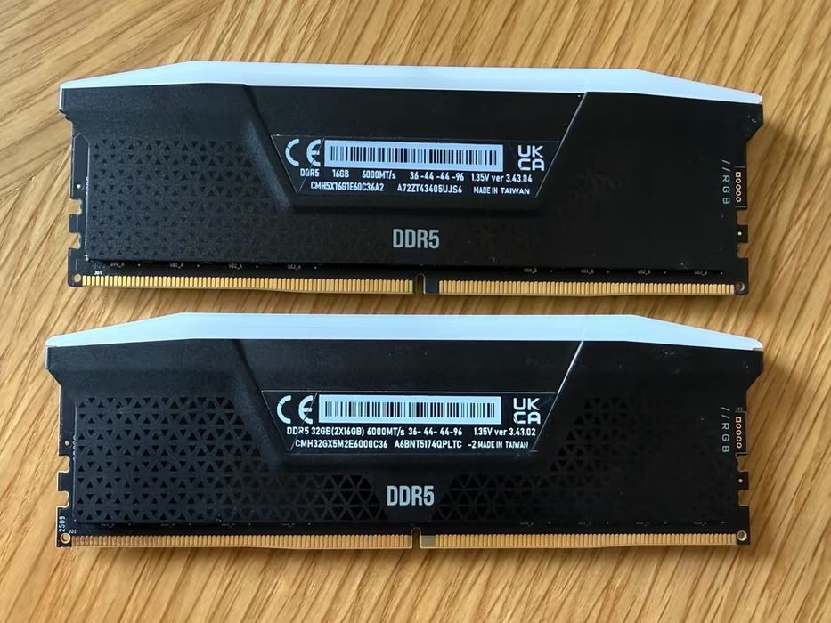 Corsair Vengeance RGB DDR5 - 32GB - 6000MT CL36