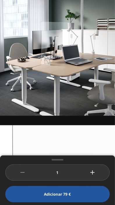 Divisoria de acrílico de secretária ikea