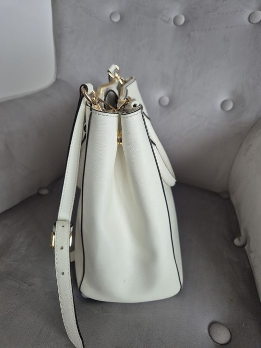 Oryginalna torebka Michael Kors biala duza optic white