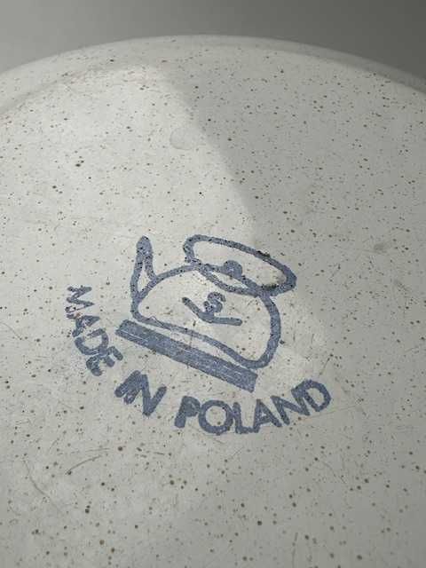 Miski emaliowane PRL 2 szt śred 20 cm