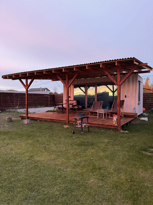 Tiny_house на березі  чистого озера + Баня з панорамним видом!